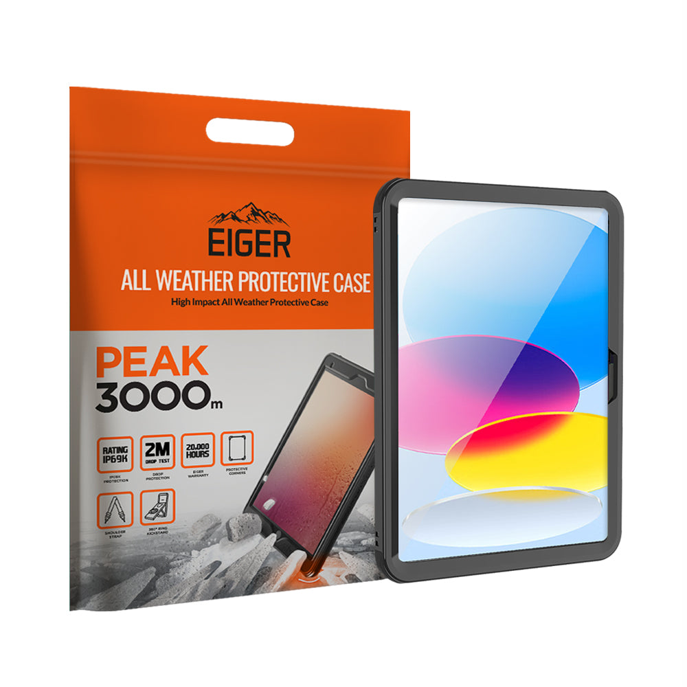 Eiger Peak 3000m Case for Apple iPad 10.9 (10th Gen) in Black