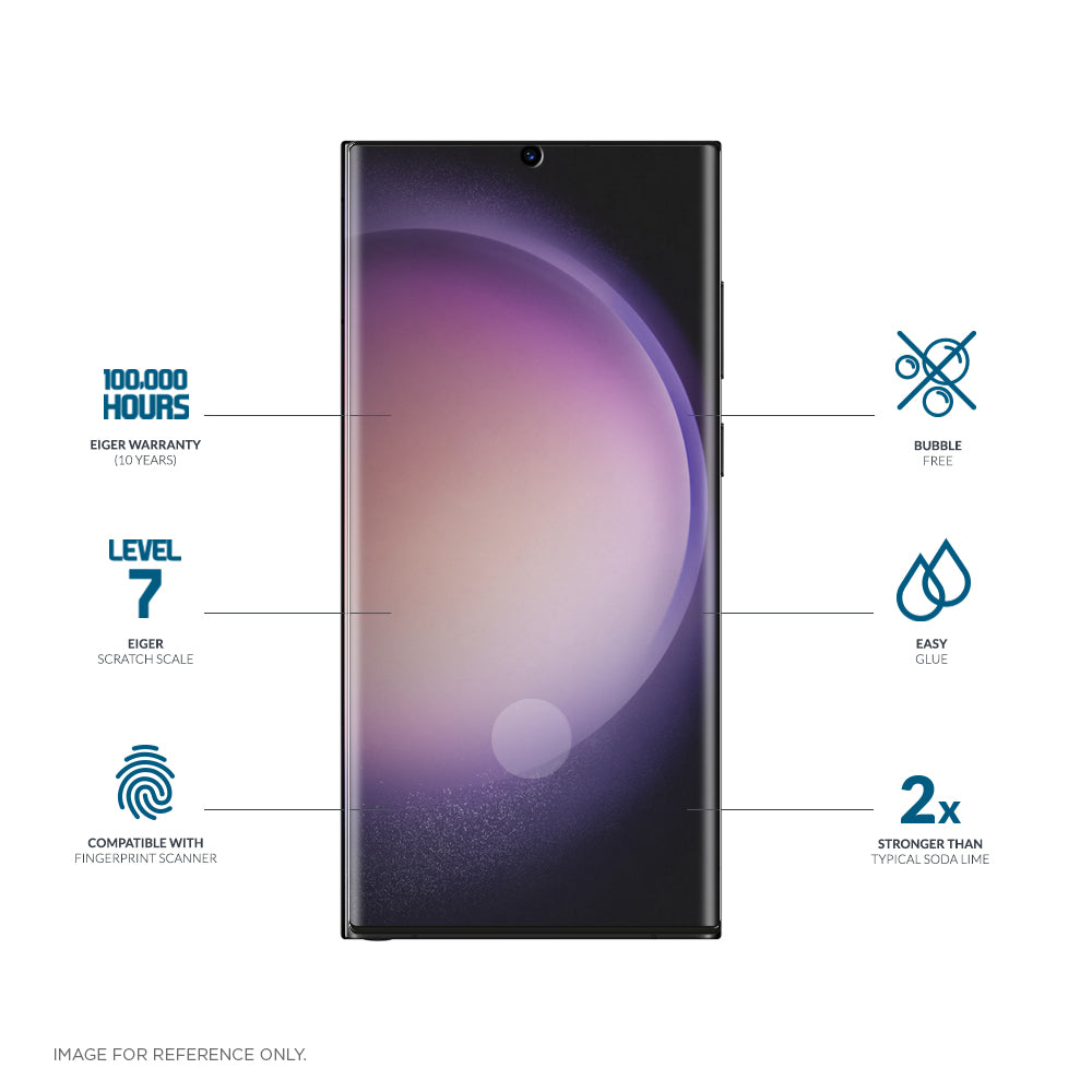 Eiger Mountain Glass 3D Screen Protector for Samsung Galaxy S23 Ultra