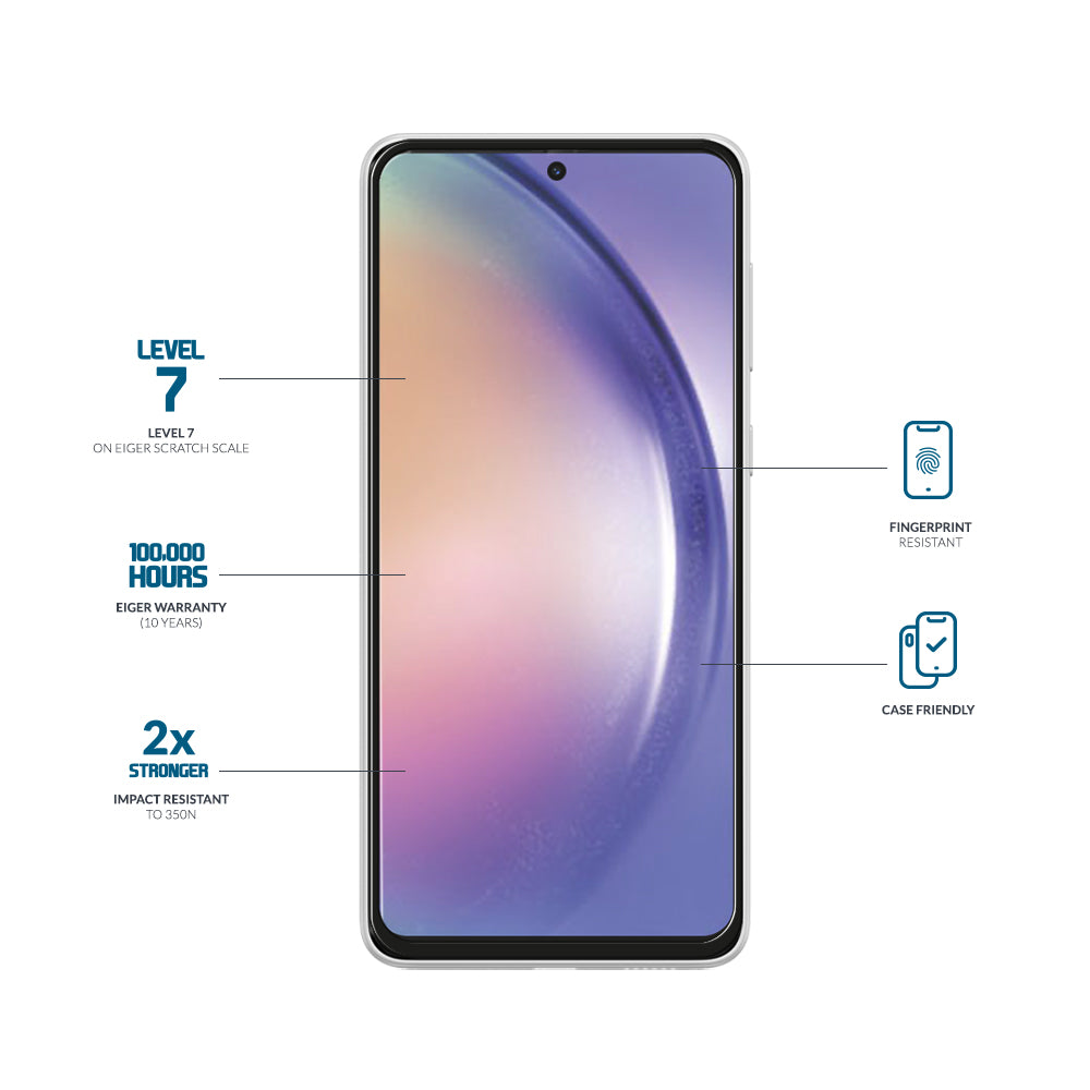 Eiger Mountain Glass CLEAR EDGE for Samsung Galaxy A54 5G / S23 FE