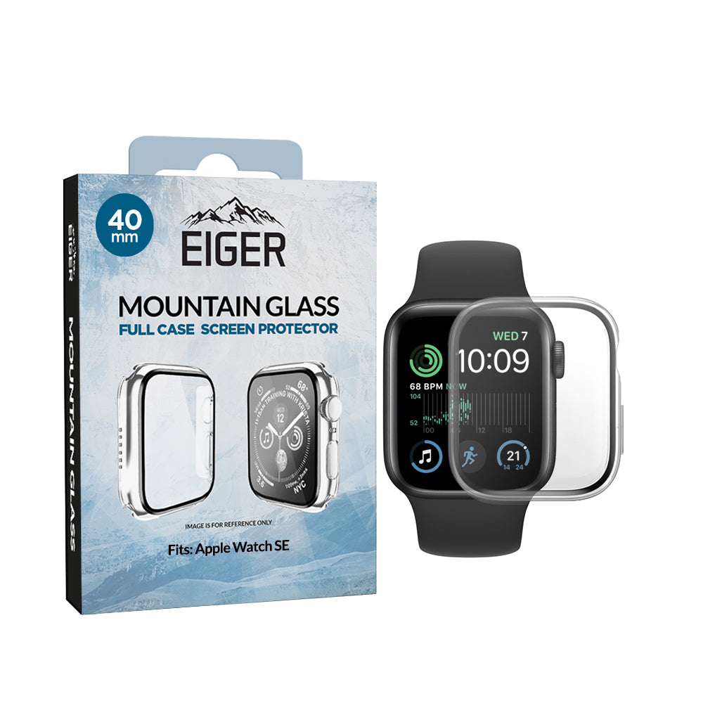 Eiger Mountain Glass Full Case for Apple Watch SE 40mm in Clear