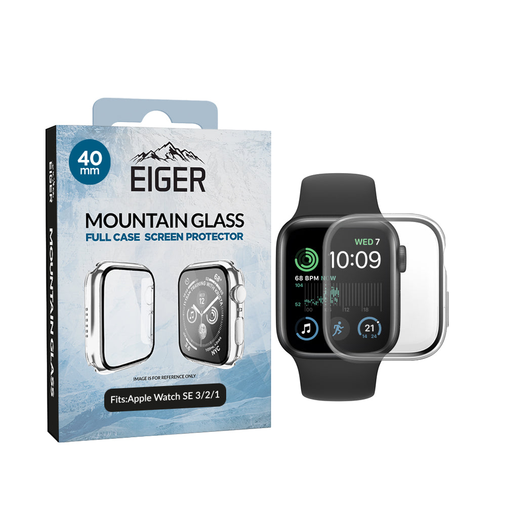 Eiger Mountain Glass Full Case for Apple Watch SE 3/ 2/ 40mm in