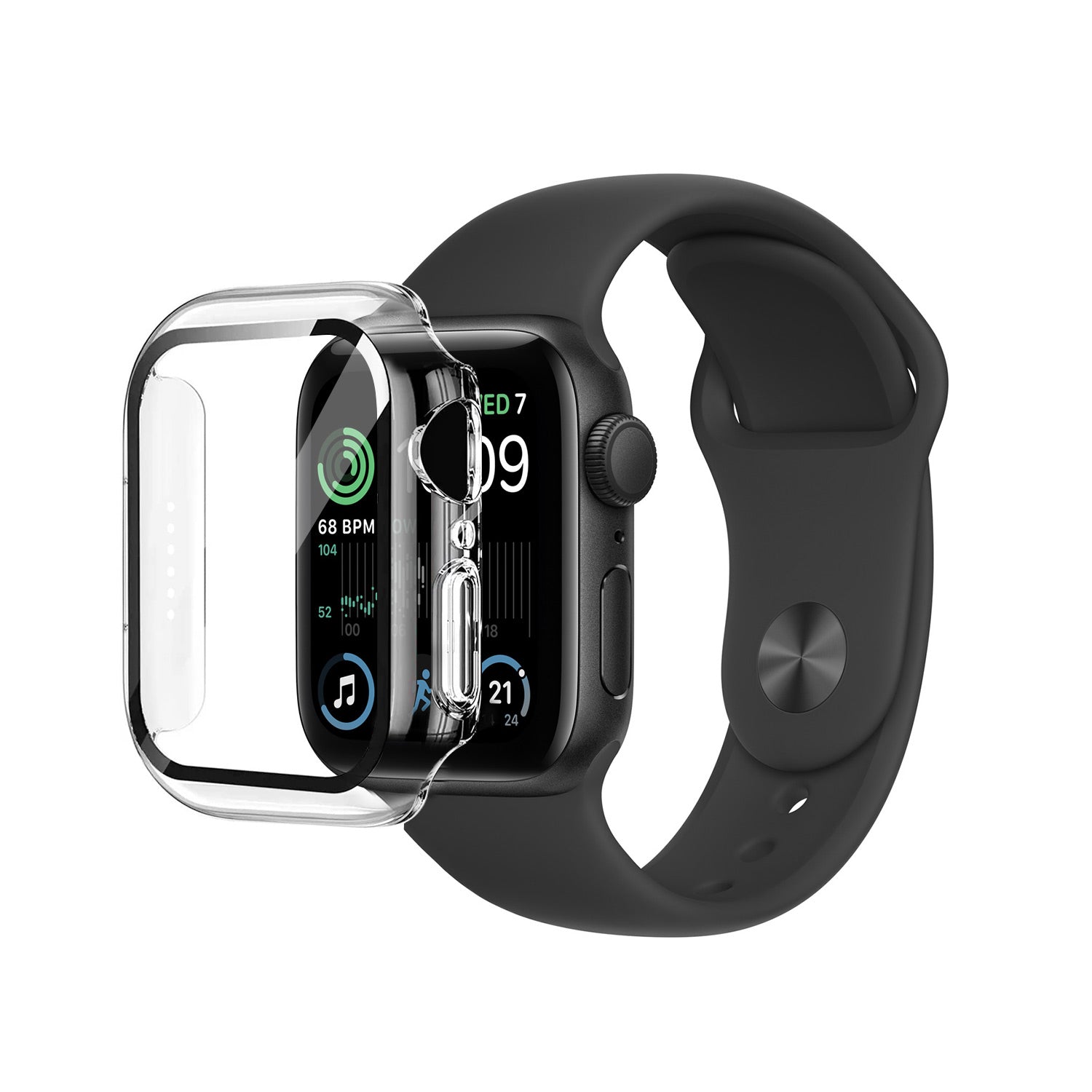 Eiger Mountain Glass Full Case for Apple Watch SE 44mm in Clear