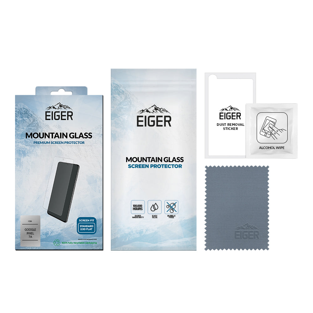 Eiger Mountain Glass Screen Protector 2.5D for Google Pixel 7a