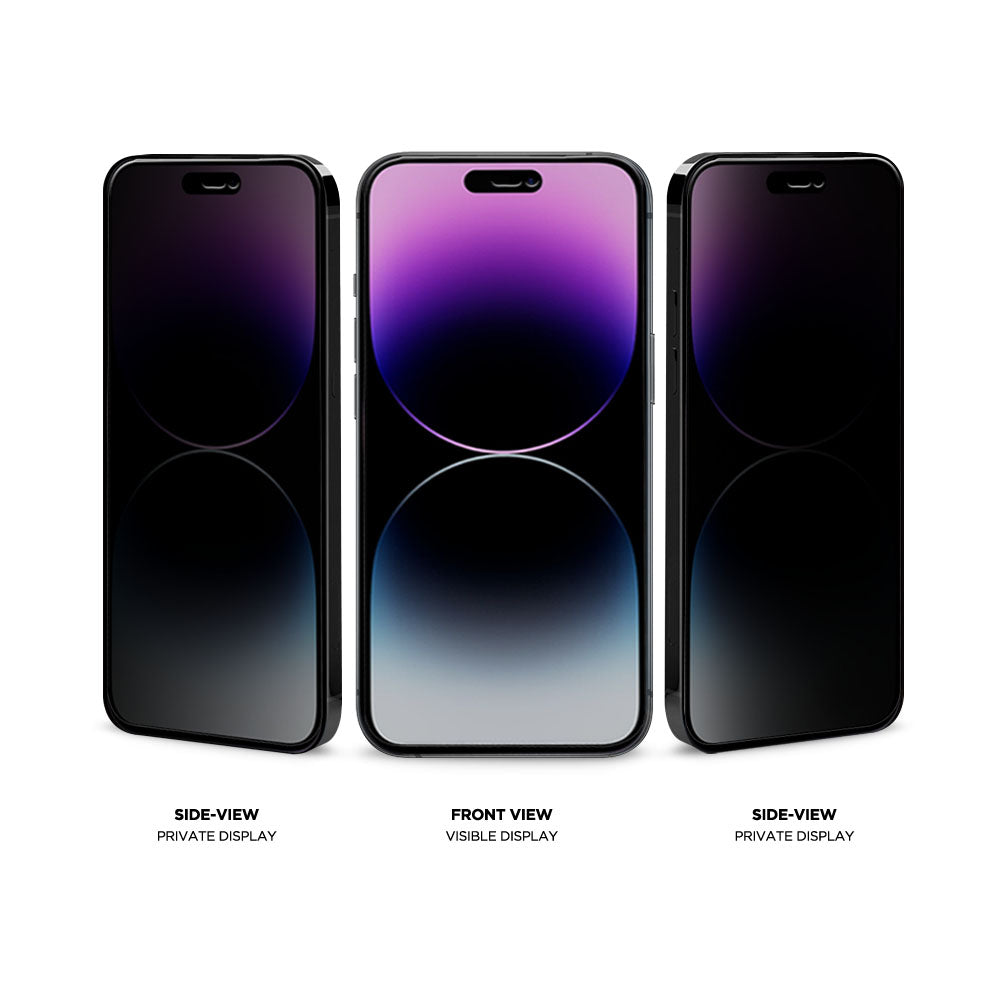 Eiger Mountain Black Privacy Screen Protector for Apple iPhone 16/15/15 Pro