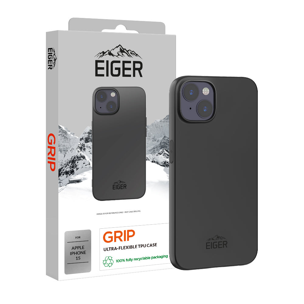 Eiger Grip Case for Apple iPhone 15 in Black