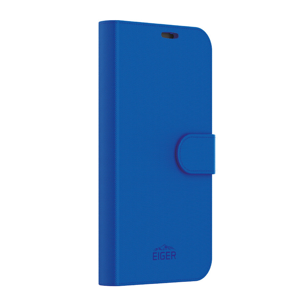 Eiger North Folio Case for Apple iPhone 15 in Blue
