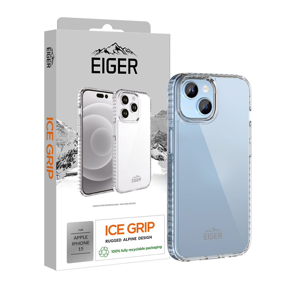 Eiger Ice Grip Case for Apple iPhone 15 in Clear