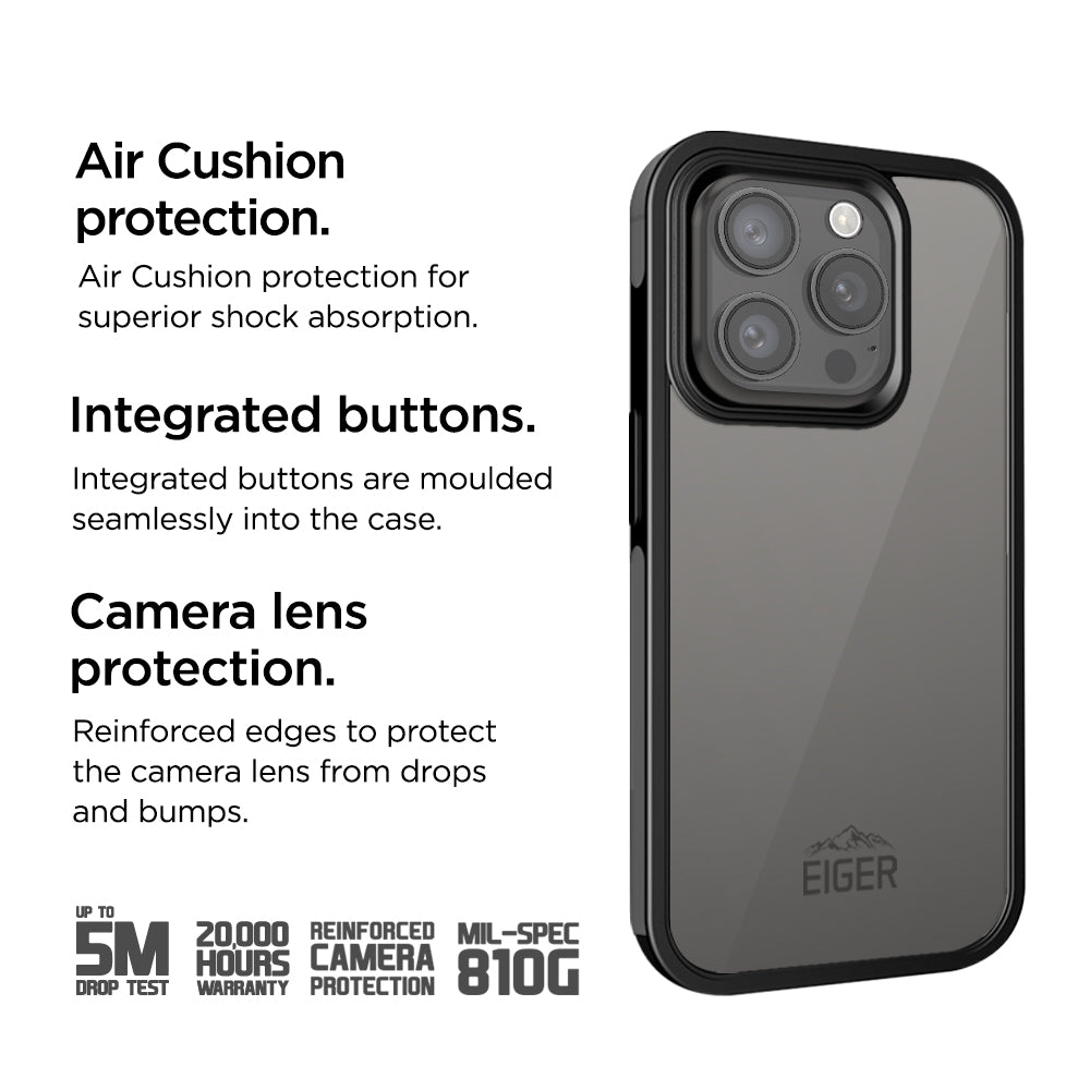 Eiger Pro MountainAir Case for Apple iPhone 15 Pro in Black