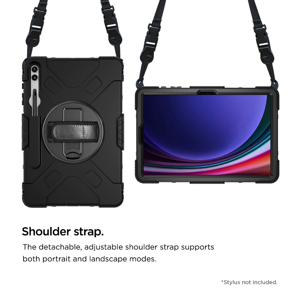 Eiger Peak 500m Case for Samsung Galaxy Tab S9+ / S9 FE+ in Black