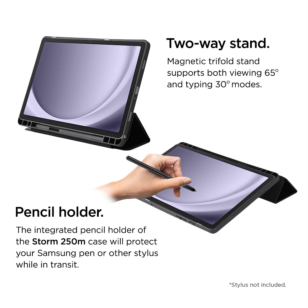 Eiger Storm 250m Stylus Case for Samsung Galaxy Tab A9 8.7 in Black