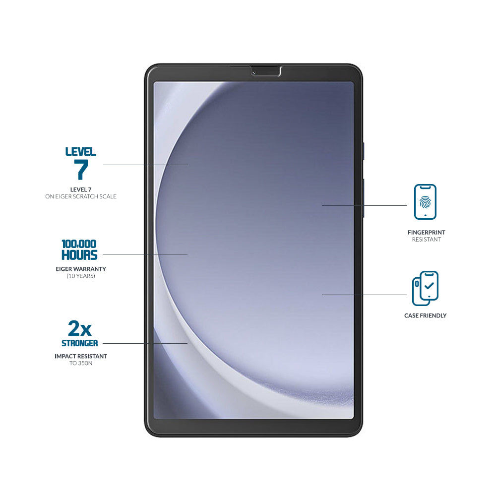 Eiger Mountain Glass CLEAR Tablet Screen Protector GRS for Samsung Galaxy Tab A11/ A9 8.7