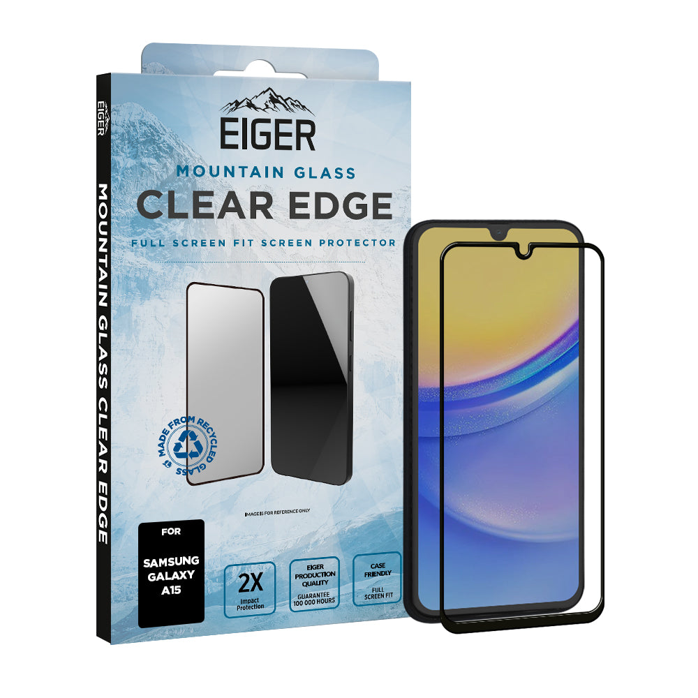 Eiger Mountain Glass CLEAR EDGE for Samsung Galaxy A15