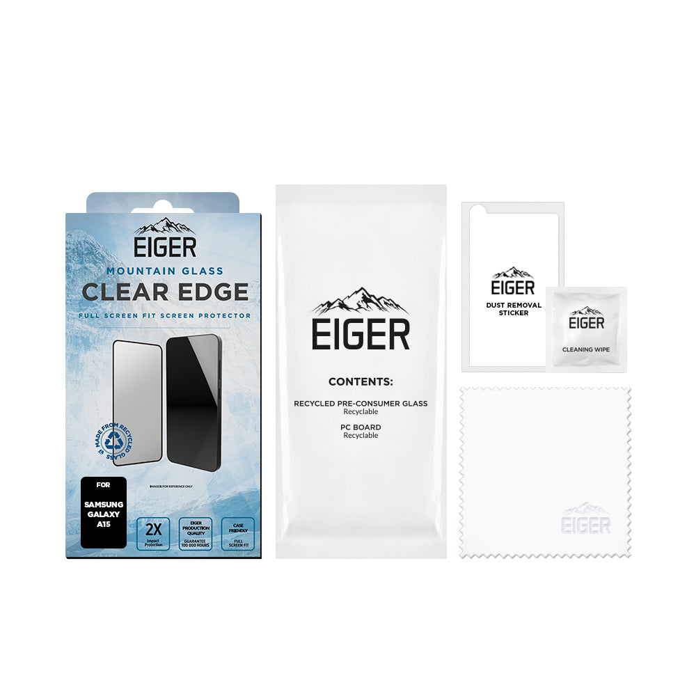 Eiger Mountain Glass CLEAR EDGE for Samsung Galaxy A15