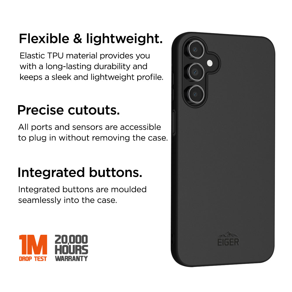 Eiger Grip Case for Samsung Galaxy A05s in Black