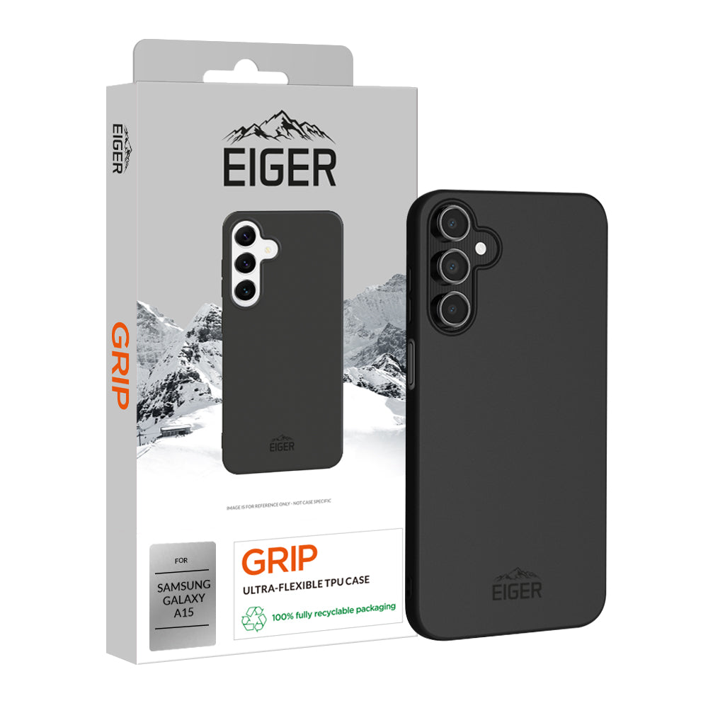 Eiger Grip Case for Samsung Galaxy A15 in Black