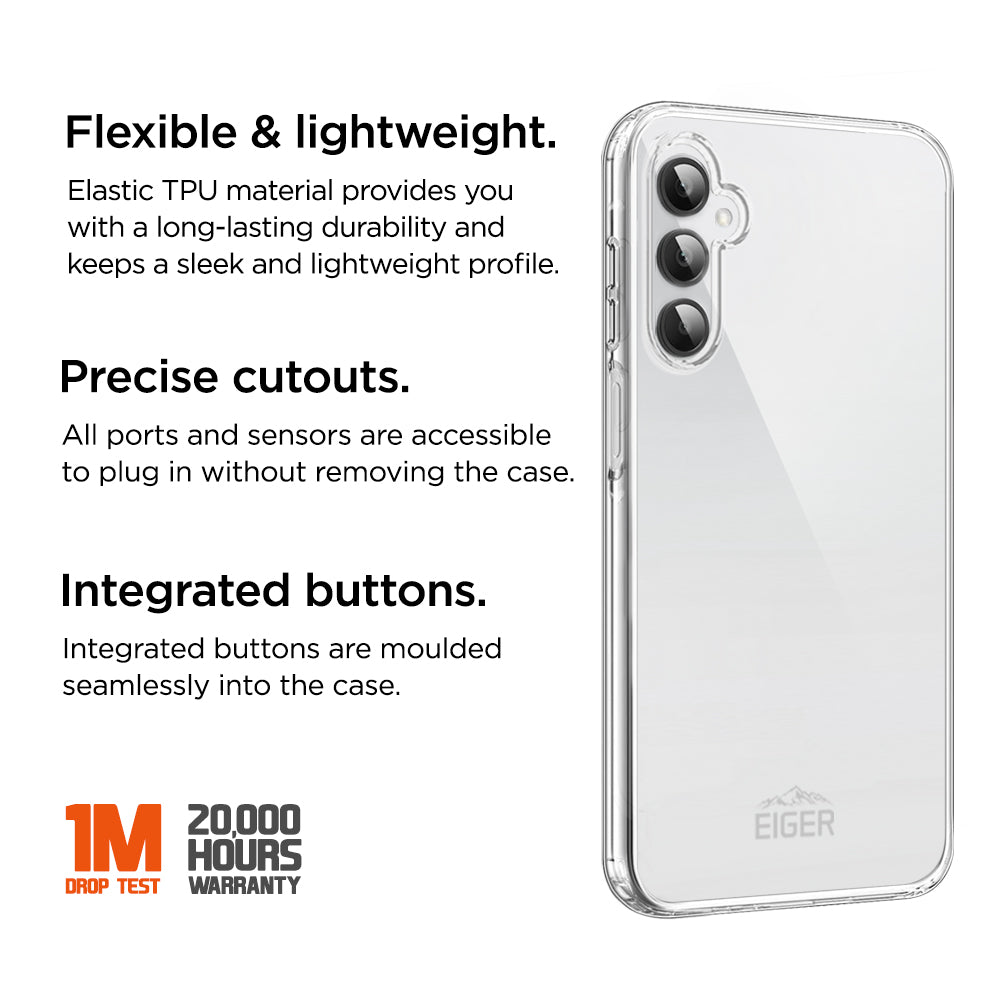 Eiger Grip Case for Samsung Galaxy A25 5G in Clear
