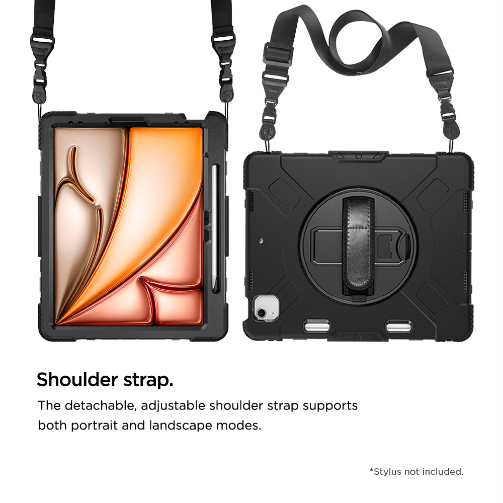 Eiger Peak 500m Case for Apple iPad Air 13 (2024)/ Pro 12.9 (2022)/(2021) in Black