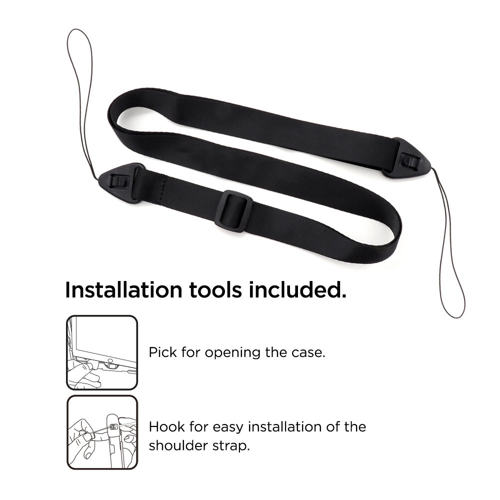 Eiger Peak 500m Case for Apple iPad Air 13 (2024)/ Pro 12.9 (2022)/(2021) in Black