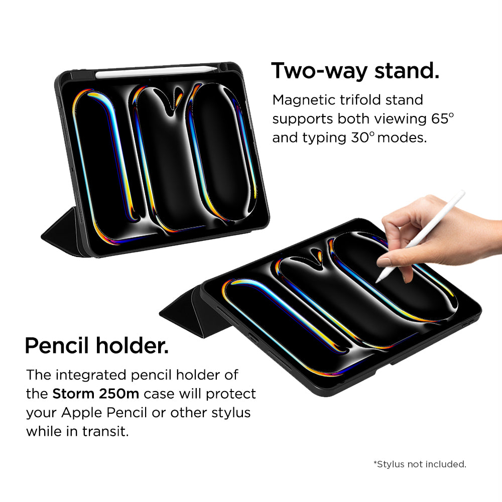 Eiger Storm 250m Classic Case for iPad Pro 11 (2025) / (2024) in Black
