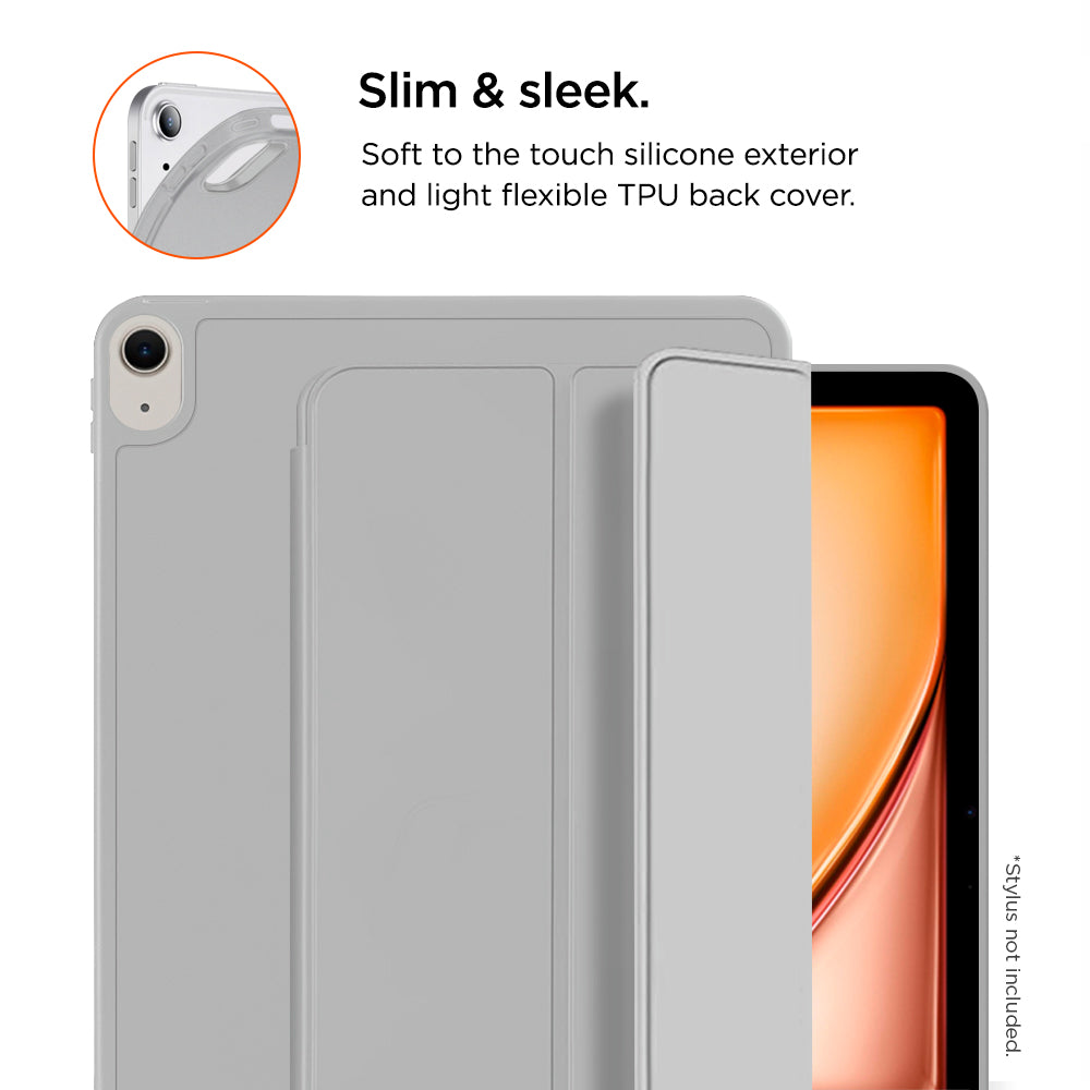 Eiger Storm 250m Stylus Case for Apple iPad Air 11 (2024)/ Air (2022) in Light Grey
