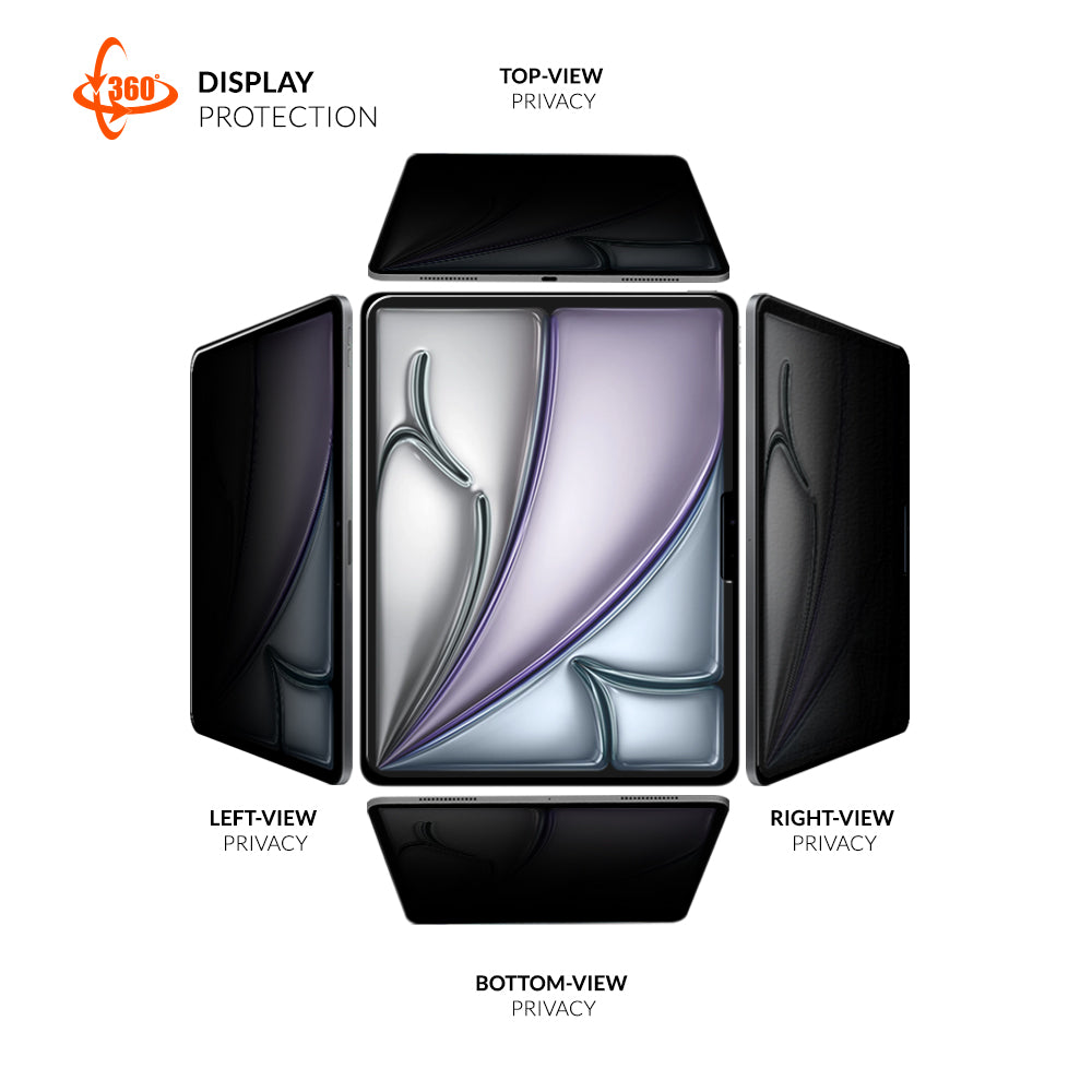 Eiger Mountain Black Privacy 360 Tablet Screen Protector GRS for iPad Air 13 (2025) / (2024)