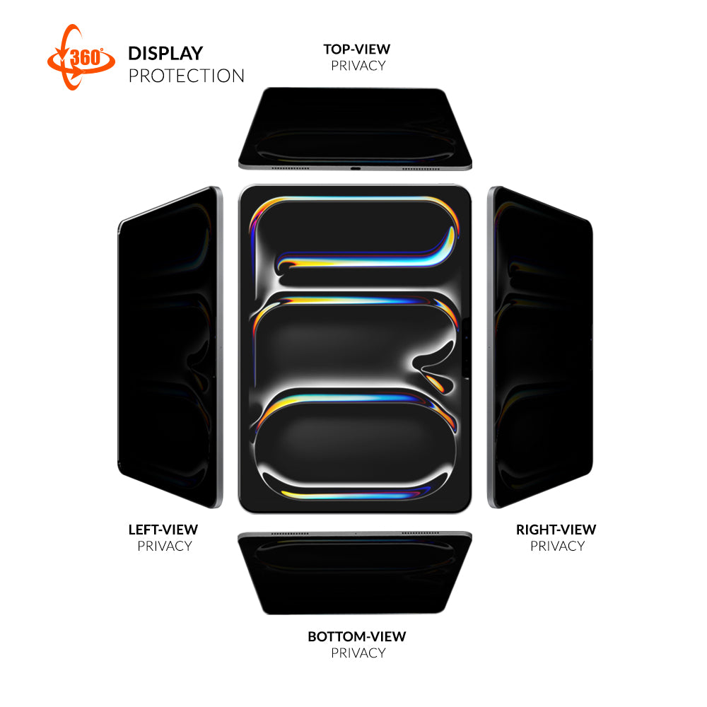Eiger Mountain Black Privacy 360 Tablet Screen Protector for Apple iPad Pro 11 (2025) / (2024)