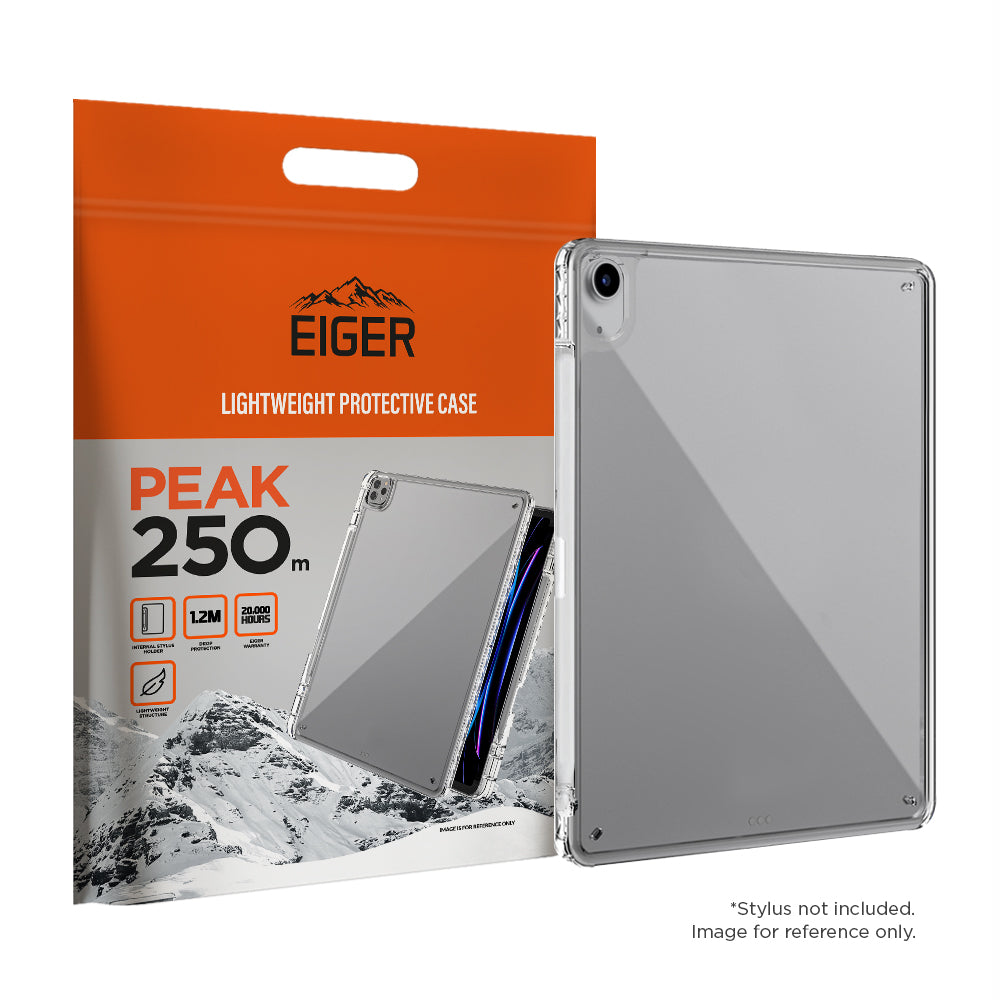 Eiger Peak 250m Case for Apple iPad Air 13 (2024)/ iPad Pro 12.9 (2022)/(2021) in Clear