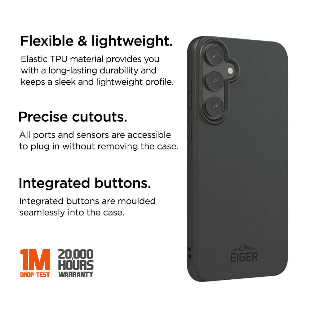 Eiger Grip Case for Samsung Galaxy S24 FE in Black