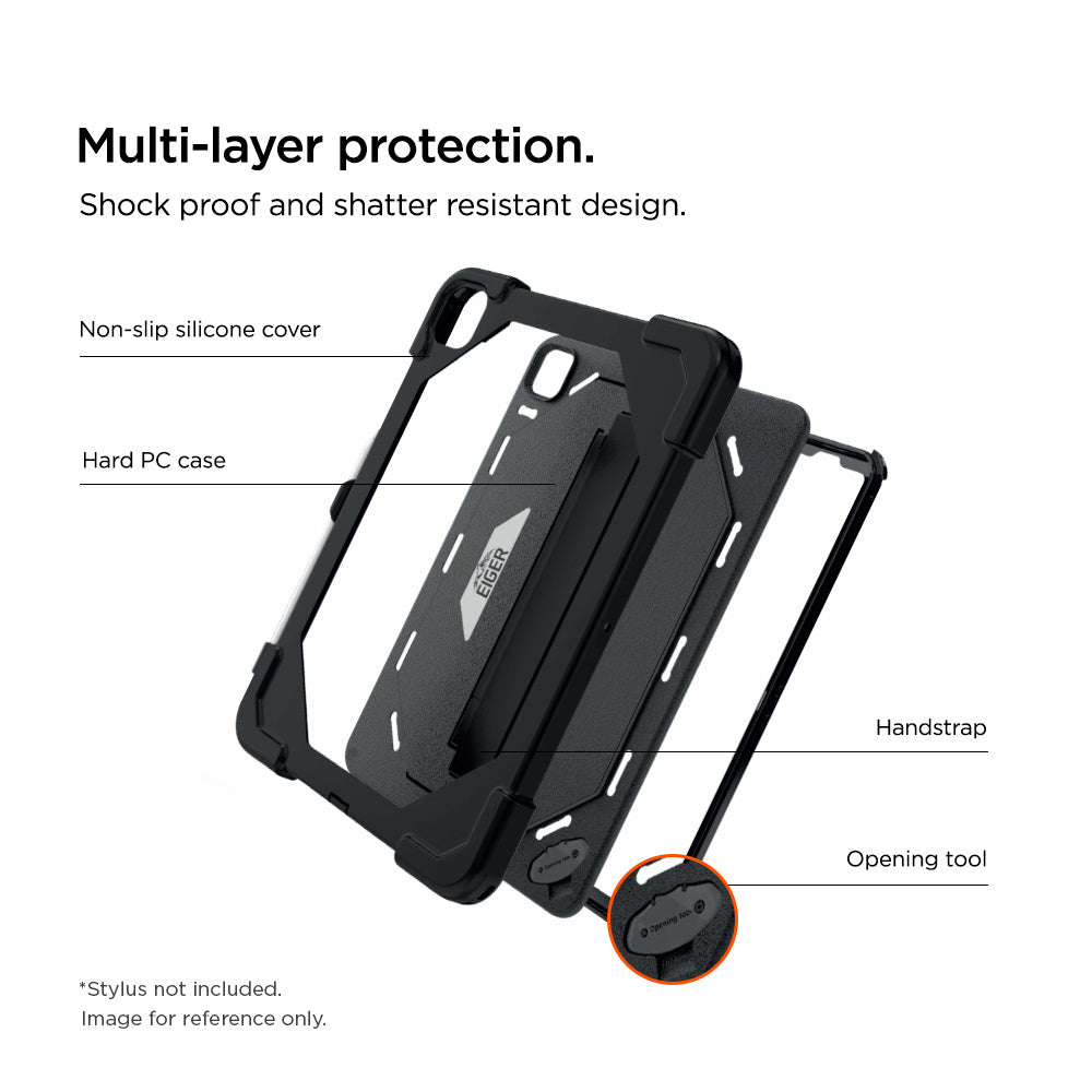 Eiger Peak 4000m Case for iPad Pro 13 (2025) / (2024) in Black