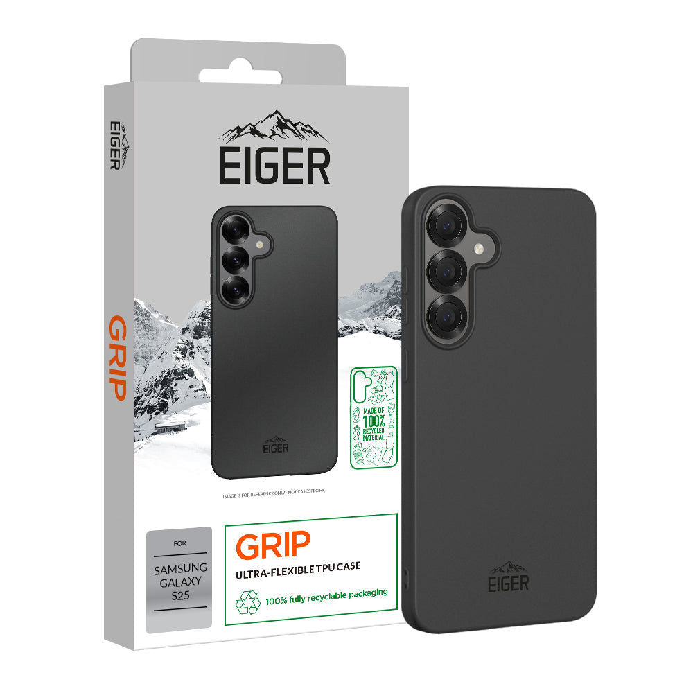Eiger GRS Grip Case for Samsung Galaxy S25 in Black