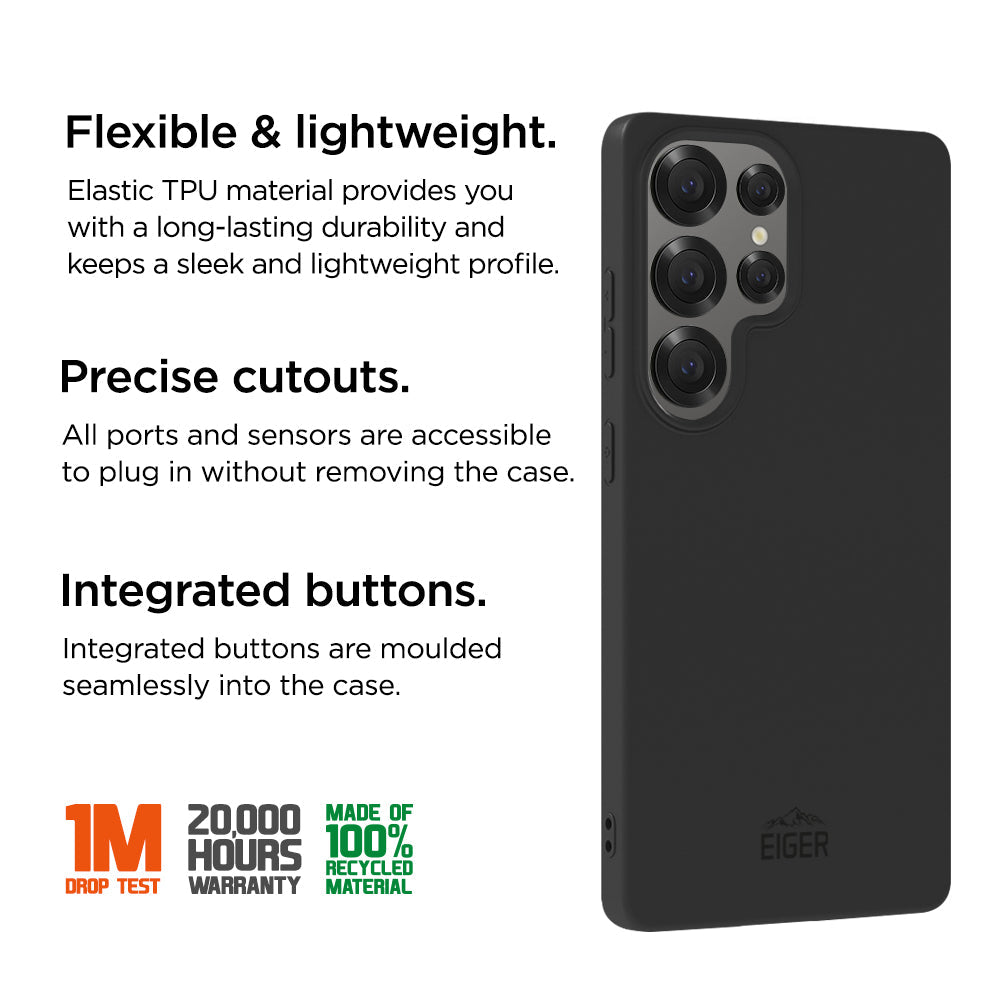 Eiger GRS Grip Case for Samsung Galaxy S25 Ultra in Black
