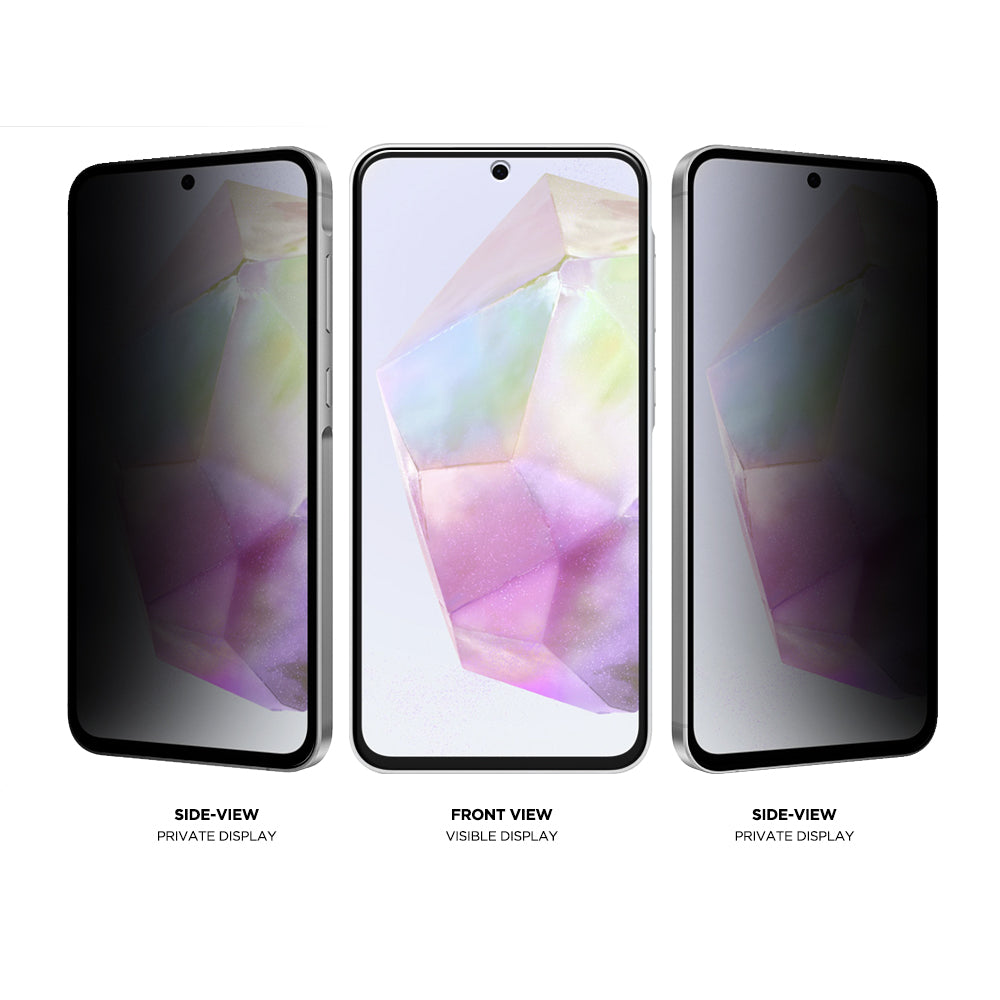 Eiger Mountain Glass BLACK Privacy Screen Protector for Samsung A36 / A56 / S24 FE