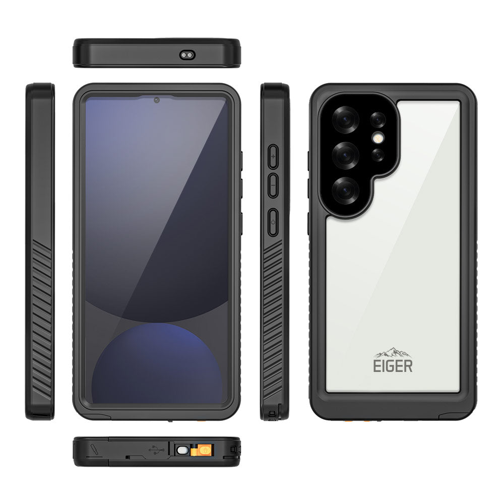 Eiger Avalanche Case & Screen Protector for Samsung Galaxy S25 Ultra in Black