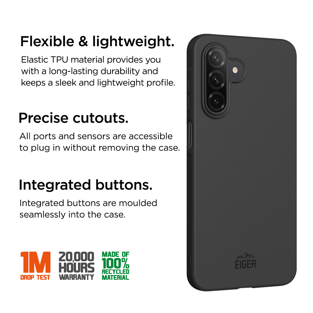 Eiger GRS Grip Case for Samsung Galaxy A26 in Black