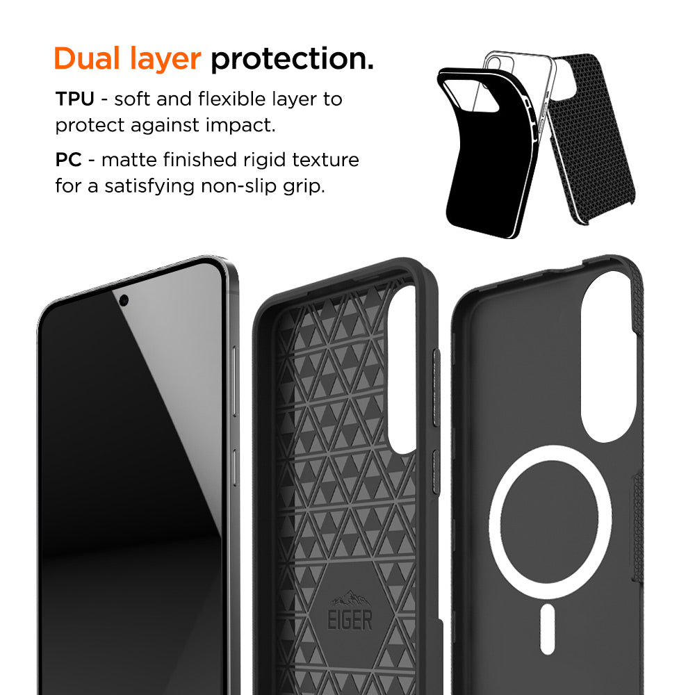 Eiger GRS North Magsafe Case for Samsung Galaxy S25 Edge in Black