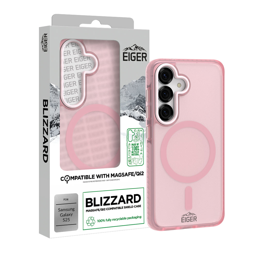 Eiger GRS Blizzard Magsafe Case for Samsung Galaxy S25 in Pink