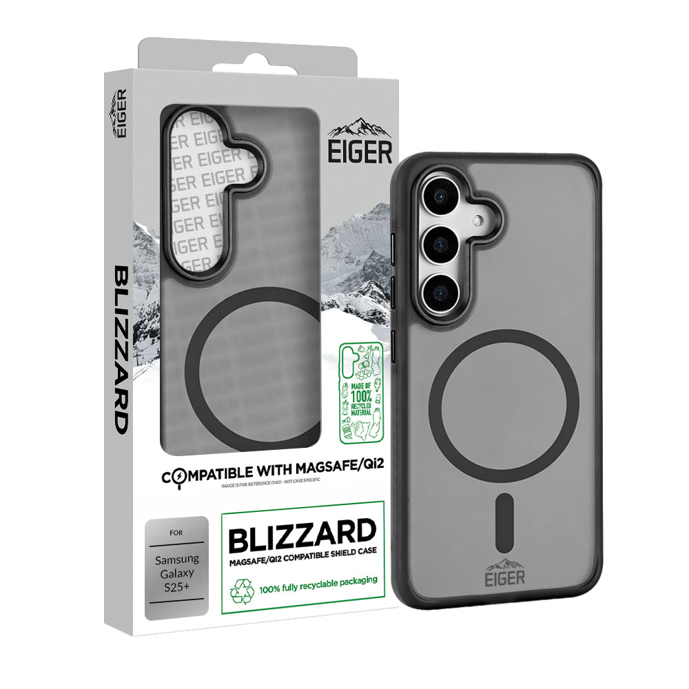 Eiger GRS Blizzard Magsafe Case for Samsung Galaxy S25+ in Black