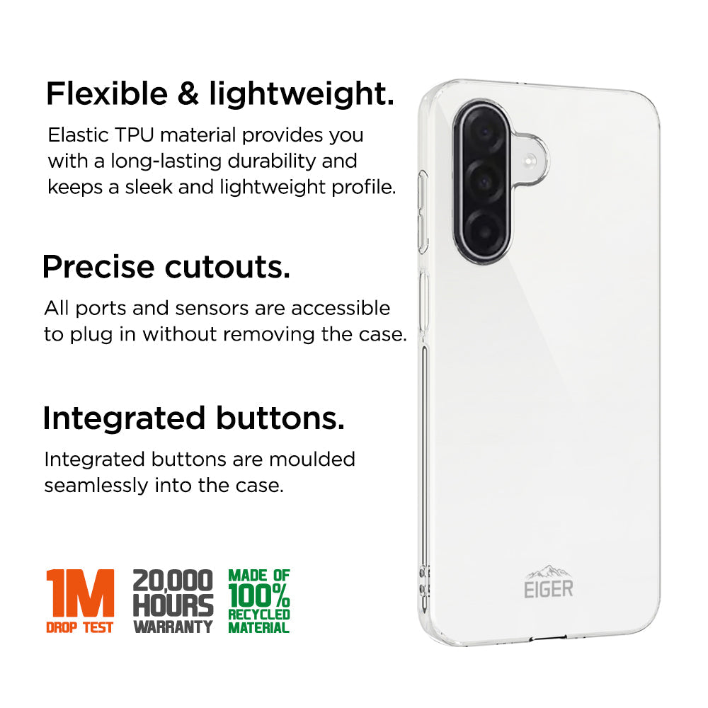 Eiger Grip Case GRS for Samsung Galaxy A17 in Clear