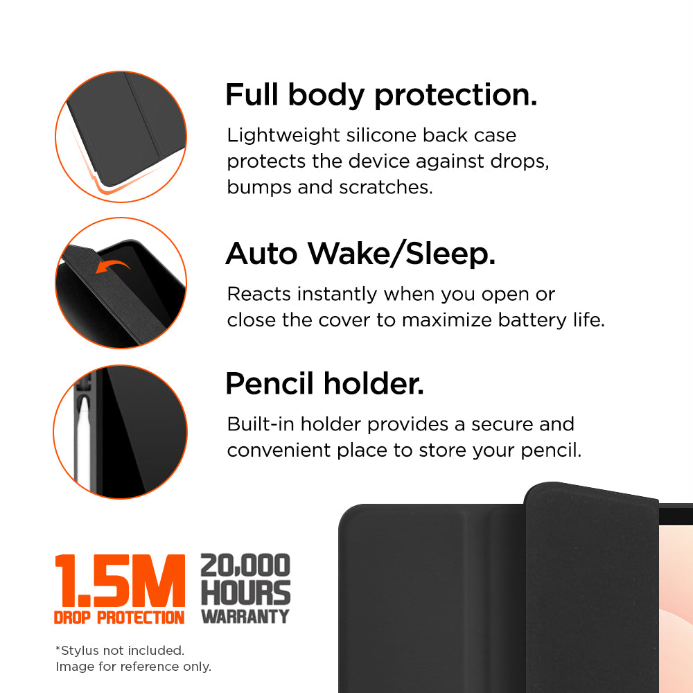 Eiger Storm 250m Stylus Case for Samsung Galaxy Tab S11 in Black