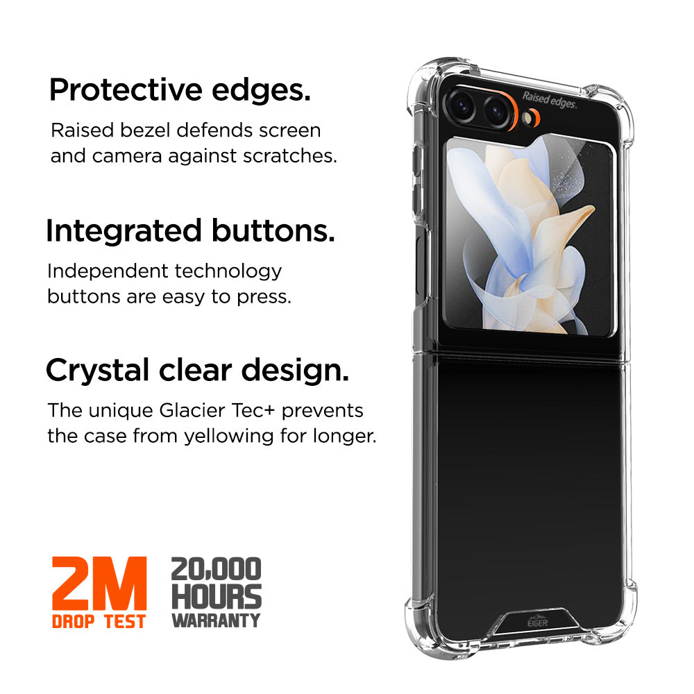 Eiger FLIP Glacier Case for Samsung Galaxy Z Flip5 in Clear