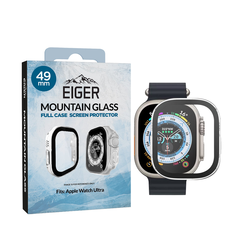 Eiger Mountain Glass Full Case for Apple Watch Ultra 49mm in Clear