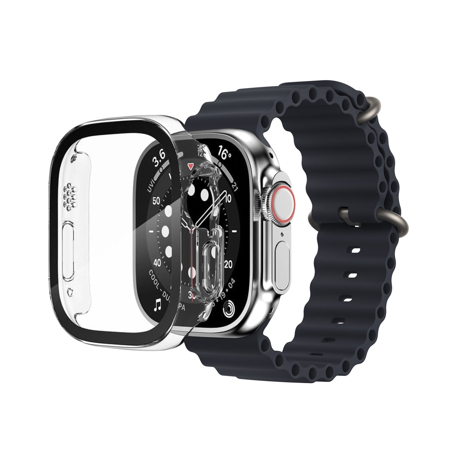 Eiger Mountain Glass Full Case for Apple Watch Ultra 49mm in Clear