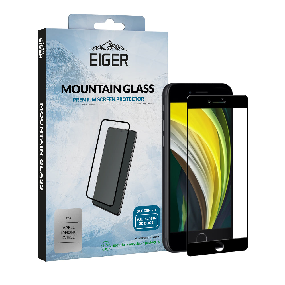 Eiger Mountain Glass CLEAR EDGE Screen Protector for iPhone 7 / 8 / SE