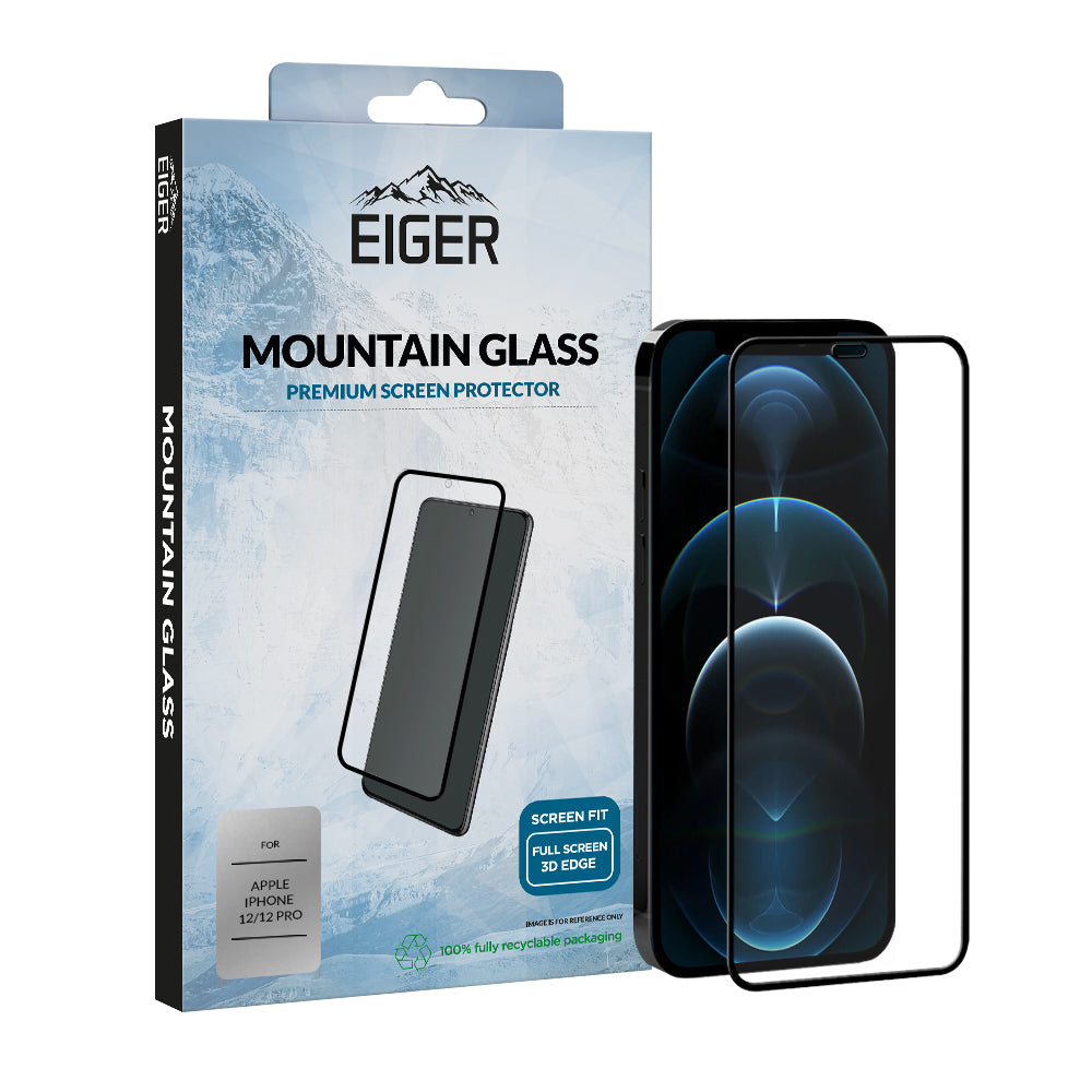 Eiger Mountain Glass CLEAR EDGE Screen Protector for iPhone 12 / 12 Pro
