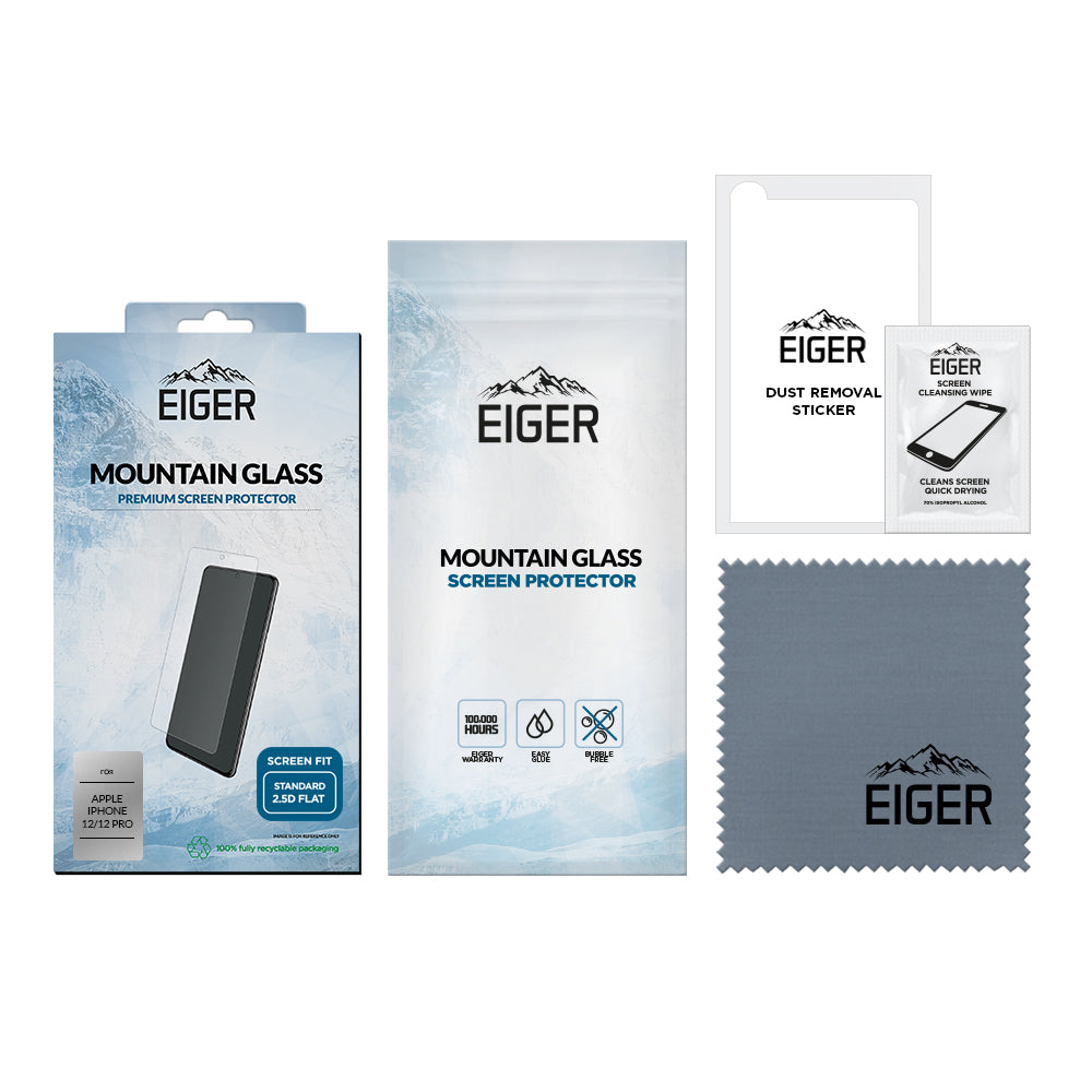 Eiger Mountain Glass 2.5D Screen Protector for Apple iPhone 12 / 12 Pro