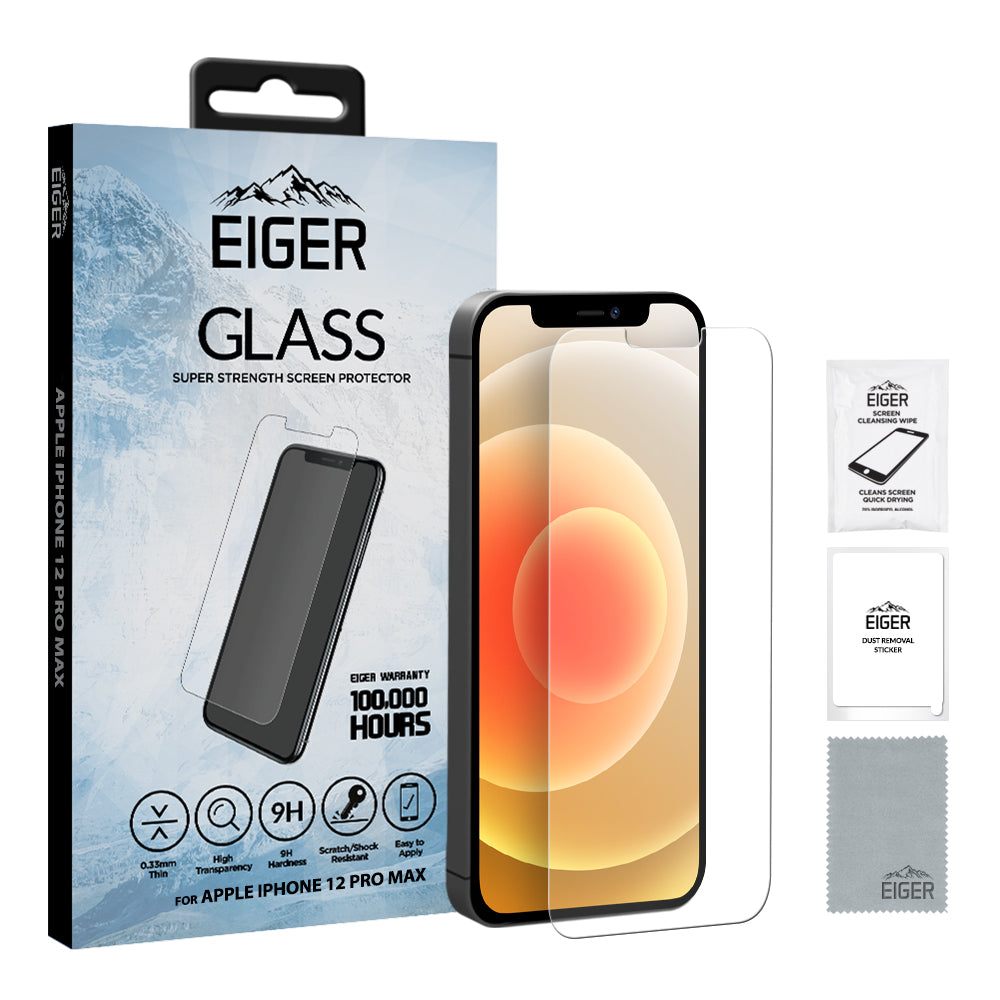 Eiger 2.5D Screen Protector for Apple iPhone 12 Pro Max