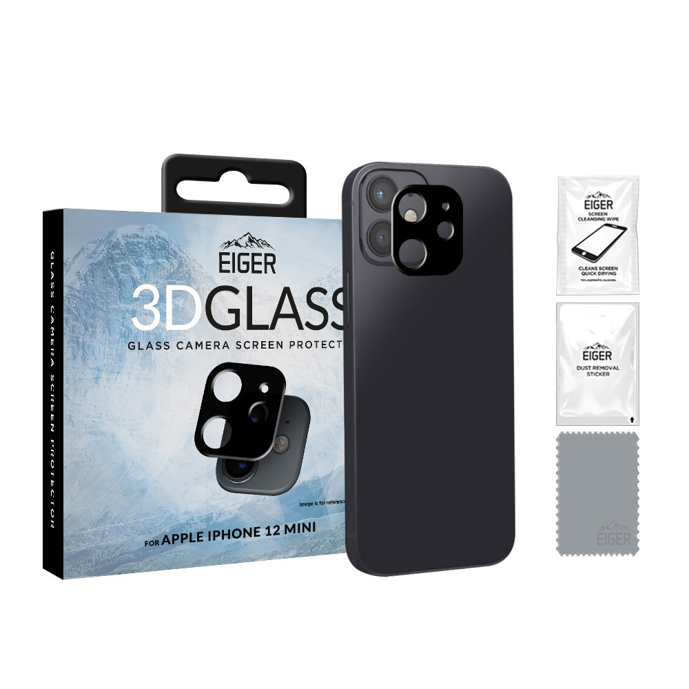 Eiger Mountain Glass 3D Camera Lens Protector for Apple iPhone 12 Mini