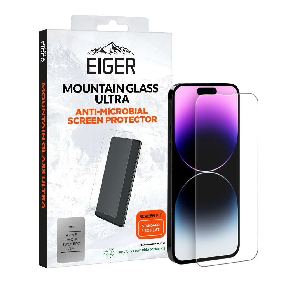 Eiger Mountain Glass Ultra 2.5D Screen Protector for Apple iPhone 13 / 13 Pro / 14