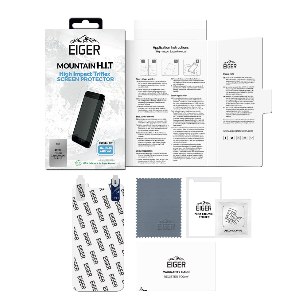 Eiger Mountain H.I.T Screen Protector for Apple iPhone 13 Pro Max / 14 Plus