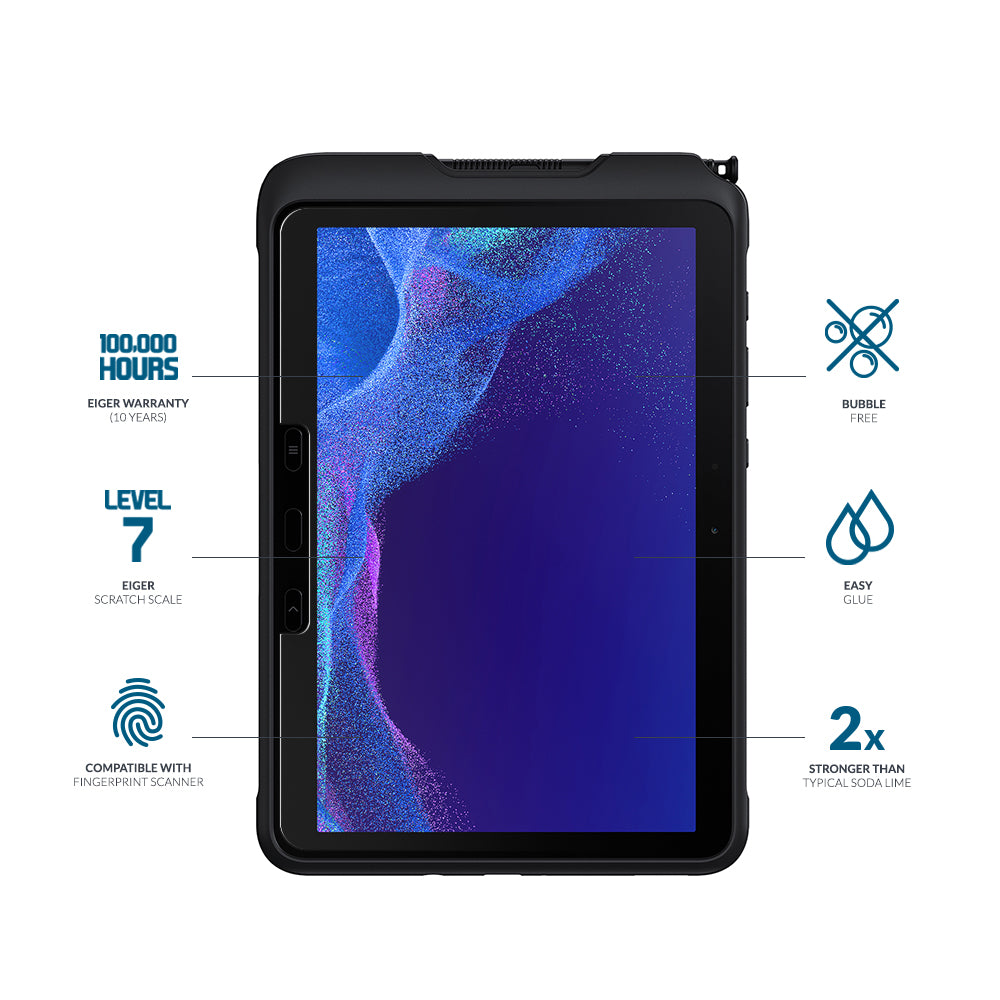 Eiger Mountain Glass Tablet Screen Protector Standard 2.5D for Samsung Galaxy Tab Active5 Pro / Active4 Pro